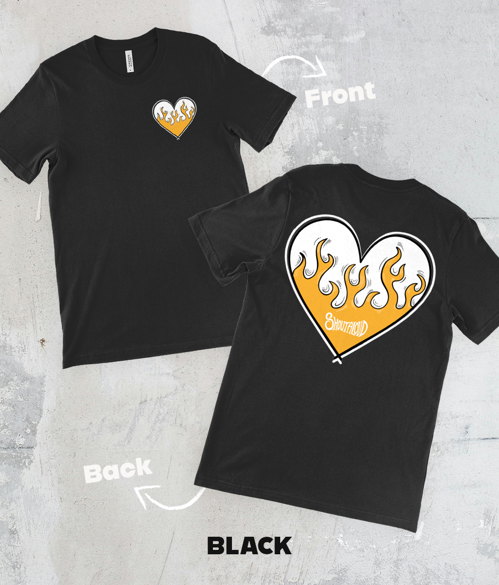 Crackling Heart T-shirt – Unisex