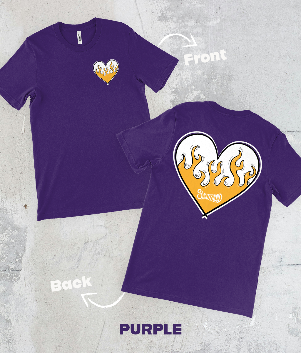 Crackling Heart T-shirt – Unisex