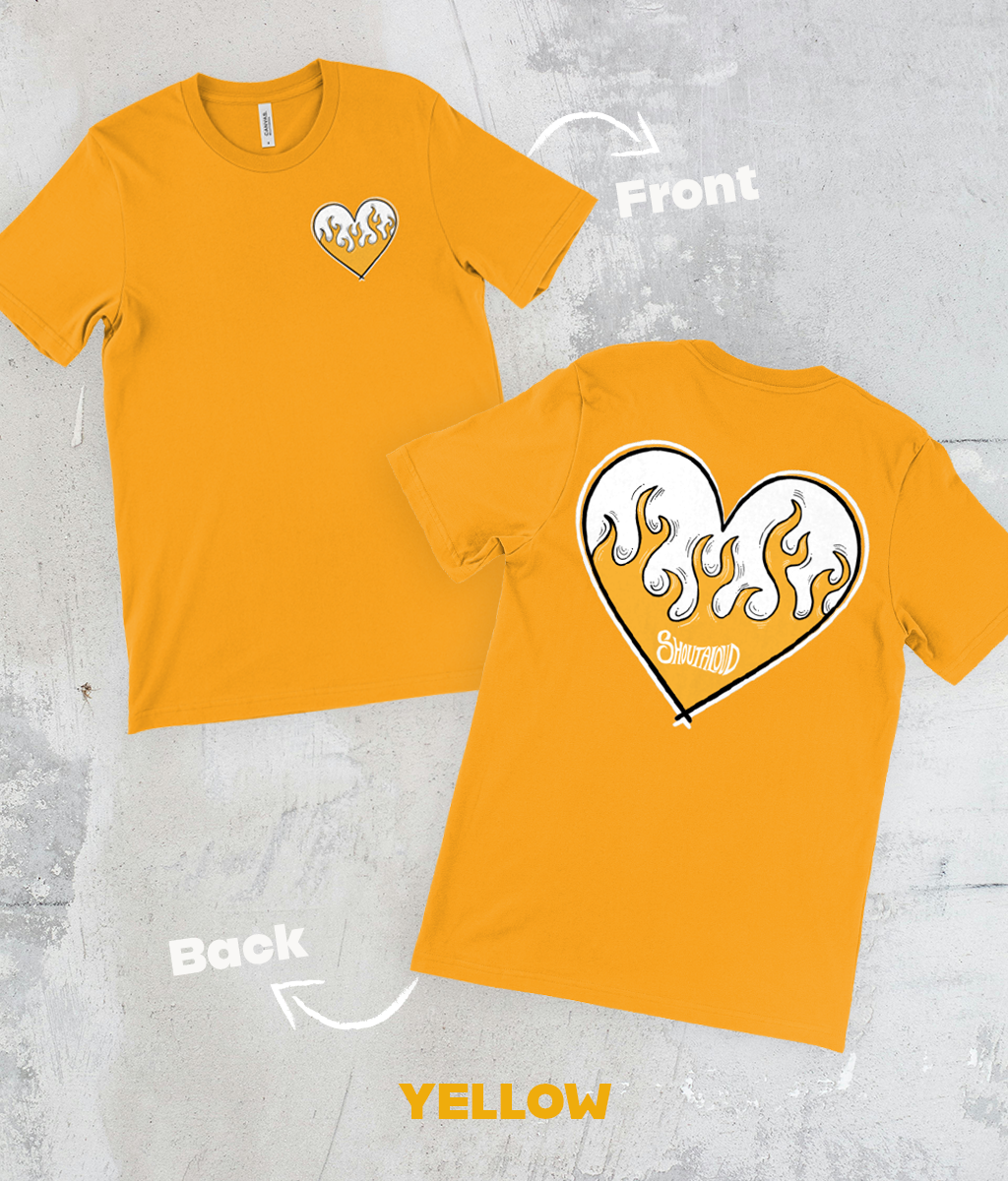 Crackling Heart T-shirt – Unisex